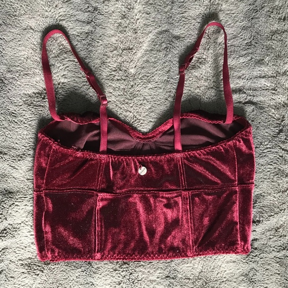 2/$25 Garage Velvet Bustier Crop Top - Picture 5 of 8